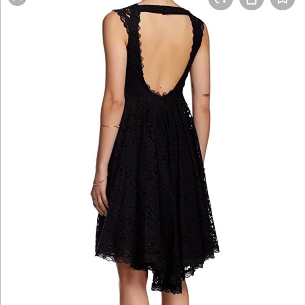 Free People Creme De La Creme Black lace dress
